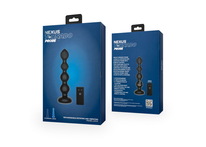 Анальний вібратор Nexus Tornado Probe Edition Large Анальний вібратор Nexus Tornado Probe Edition Large