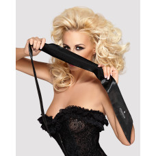 Атласна пов’язка маска Obsessive Blindfold black One size, чорна Атласна пов’язка маска Obsessive Blindfold black One size, чорна