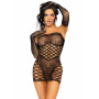 Leg Avenue 2 PC Tube dress and gloves OS Black