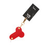 Брелок на карабіні для ключів Art of Fhallus, Червоний Брелок на карабіні для ключів Art of Fhallus, Червоний
