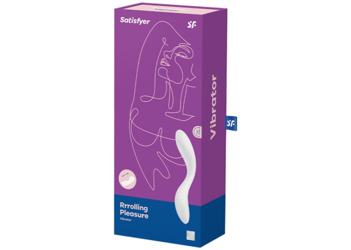 Вібратор із перлинною стимуляцією точки G Satisfyer Rrrolling Pleasure White Вібратор із перлинною стимуляцією точки G Satisfyer Rrrolling Pleasure White