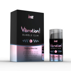 Рідкий вібратор Intt Vibration Bubble Gum (15 мл), густий гель, дуже смачний, діє до 30 хвилин Рідкий вібратор Intt Vibration Bubble Gum (15 мл), густий гель, дуже смачний, діє до 30 хвилин