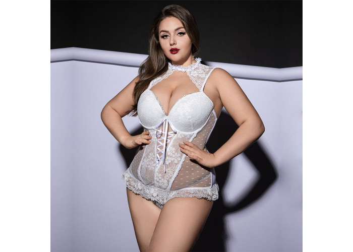 Корсет JSY P61132 White Plus Size Корсет JSY P61132 White Plus Size