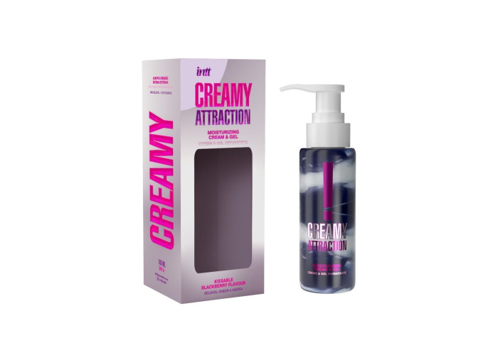 Зволожувальний крем-гель 2в1 Intt Creamy Attraction Blackberry 100мл (м'ята упаковка!!!) Зволожувальний крем-гель 2в1 Intt Creamy Attraction Blackberry 100мл (м'ята упаковка!!!)