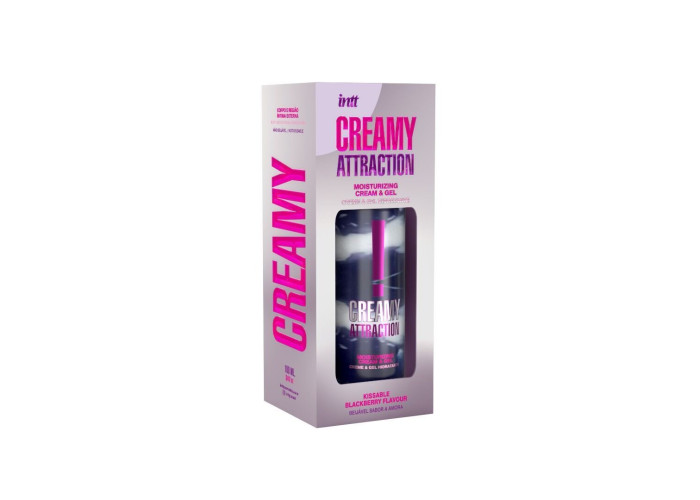 Зволожувальний крем-гель 2в1 Intt Creamy Attraction Blackberry 100мл (м'ята упаковка!!!) Зволожувальний крем-гель 2в1 Intt Creamy Attraction Blackberry 100мл (м'ята упаковка!!!)