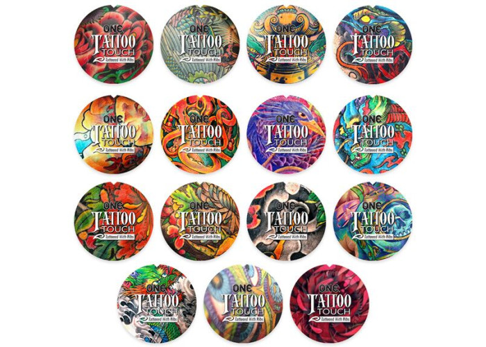 Набір презервативів ONE Tattoo Touch, 100 шт, з рельєфом у вигляді тату, 3 різновиди Набір презервативів ONE Tattoo Touch, 100 шт, з рельєфом у вигляді тату, 3 різновиди