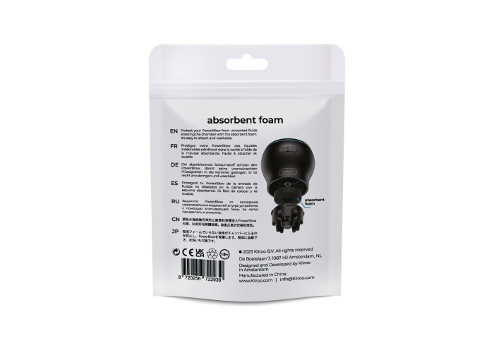 Поглинальна губка Kiiroo Powerblow Absorbent Foam  5 шт Поглинальна губка Kiiroo Powerblow Absorbent Foam  5 шт