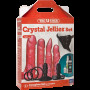 Набір для страпона Doc Johnson Vac-U-Lock Crystal Jellies Set, діаметр 3,8см, 2×4,5см, 5,1 см