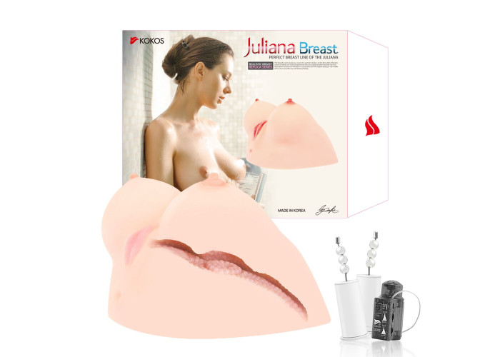 Мастурбатор Kokos Juilana Breast 2WayPlus з функцією масажу та вібрацією Мастурбатор Kokos Juilana Breast 2WayPlus з функцією масажу та вібрацією