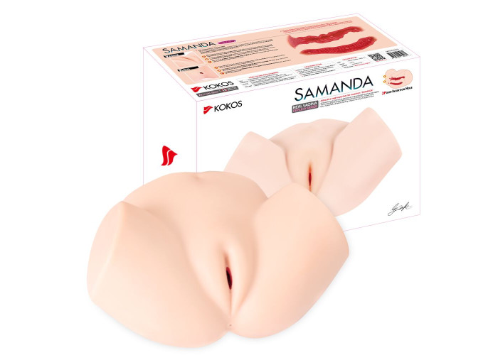 Мастурбатор-півторс Kokos Samanda, два входи: вагіна і попка Мастурбатор-півторс Kokos Samanda, два входи: вагіна і попка