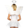 (SALE) Набір аксесуарів «Ангел» Leg Avenue Angel Accessory Kit, крильця з пір’я, німб