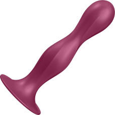 Дилдо Satisfyer Double Ball-R Red, унісекс, рухомі кульки всередині, на присосці Дилдо Satisfyer Double Ball-R Red, унісекс, рухомі кульки всередині, на присосці