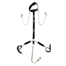 Бондажний набір з металевим анальним гаком Art of Sex Beatrice Bondage set with anal hook № 3 Бондажний набір з металевим анальним гаком Art of Sex Beatrice Bondage set with anal hook № 3