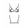Відкритий бюстгальтер-стрепи Passion Exclusive NICKY BRA S/M, black