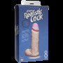 Фалоімітатор Doc Johnson The Realistic Cock 8 inch White - ULTRASKYN, Vack-U-Lock, діаметр 5,1 см