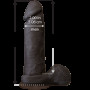 Фалоімітатор Doc Johnson The Realistic Cock 8 inch Black - ULTRASKYN, Vack-U-Lock, діаметр 5,1 см