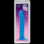 Фалоімітатор Doc Johnson Jelly Jewels Dong & Suction Cup Blue, діаметр 3,6 см, антибактеріальний ПВХ