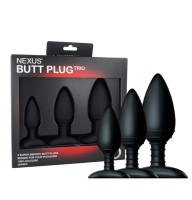 Набір анальних пробок Nexus Butt Plug Trio, макс. діаметр 3–4–5 см