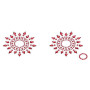 Пестіс з кристалів Petits Joujoux Gloria set of 2 - Red, прикраса на груди