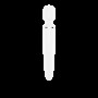 Вібромасажер Satisfyer Wand-er Woman (White/Chrome), водонепроникний, потужний, розмір XXL