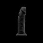 Фалоімітатор SilexD Robby Black (MODEL 2 size 6in), двошаровий, силікон + Silexpan, діаметр 3,5см