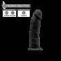 Фалоімітатор SilexD Robby Black (MODEL 2 size 6in), двошаровий, силікон + Silexpan, діаметр 3,5см