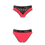 Трусики з широкою гумкою і мереживом Passion PS001 PANTIES XL, red-black