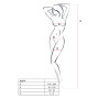 Ажурний бодістокінг з панчохами Passion BS082 white