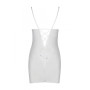 Сорочка з вирізами на грудях, стрінги Passion LOVELIA CHEMISE XXL/XXXL, white