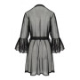 Повітряний пеньюар Passion LOVELIA PEIGNOIR L/XL, black