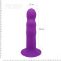 Двошаровий ділдо з вібрацією Adrien Lastic Hitsens 3 Purple, відмінно для страпона, діаметр 4 см, довжина 18,2см