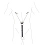 Затискачі для сосків з фіксацією на пенісі Art of Sex – Nipple Clamps for Men, екошкіра