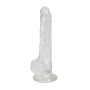 Прозорий фалоімітатор Alive Jelly Dildo Lusty, ТПЕ, присоска, діаметр 3,2см, довжина 18см
