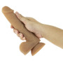 Гнучкий фалоімітатор на присосці ADDICTION — ANDREW 8″ Silicone Dong — Caramel, віброкуля в подаруно