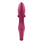 Вібратор-кролик із потрійним відростком Satisfyer Embrace me Berry, 2 мотори, діаметр 3,6 см