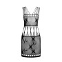 Бодістокінг мінісукня з метеликами Passion BS090 One Size black