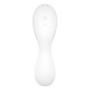 Вакуумний смарт-стимулятор із вібрацією Satisfyer Curvy Trinity 5 (White), керування зі смартфона