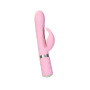 Розкішний кролик з ротацією та вібрацією Pillow Talk Lively Pink, кристал Сваровскі, потрійний відросток