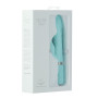 Розкішний кролик з ротацією та вібрацією Pillow Talk Lively Teal, кристал Сваровскі, потрійний відросток