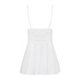 Сатиновий пеньюар з мереживом Obsessive 810-BAB-2 babydoll & thong L/XL, білий, пеньюар, танга