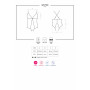 Сітчасте боді з відкритими сідницями Obsessive 841-TED-1 teddy L/XL, чорний