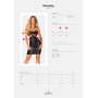 Сукня під зміїну шкіру Obsessive Vivianty dress XS/S, чорна