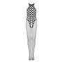 Сітчастий бодістокінг з імітацією боді Obsessive Bodystocking G332 S/M/L, black, з доступом