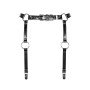 Гартери Obsessive A741 garter belt black O/S, штучна шкіра