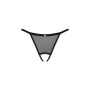 Прозорі стрінги з доступом Obsessive Celia Noir crotchless thong XS/S
