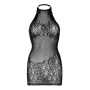 Сукня-сітка зі стразами Leg Avenue Rhinestone halter mini dress Black, відкрита спина, one size