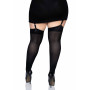 Щільні непрозорі панчохи Leg Avenue Nylon Thigh Highs Black, plus size