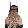 Пов’язка на голову з крилами Leg Avenue Feather headband Black, пір’я та натуральна шкіра