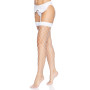 Панчохи у велику сітку Leg Avenue Fence Net Thigh Highs White, one size