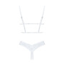 Еротичний комплект Obsessive Heavenlly 2-pcs cupless set M/L, відкриті груди, з доступом